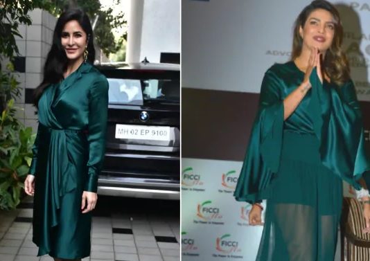 Katrina’s green dress will remind you of Priyanka Chopra