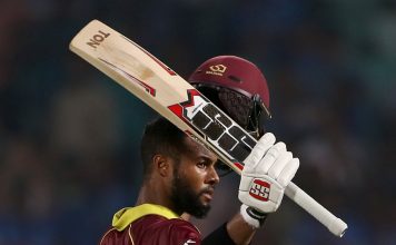 Shai Hope dejected after Windies miss victory