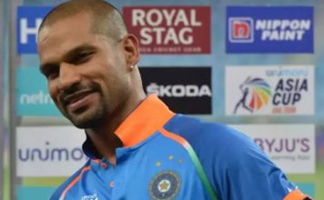 Gabbar Dhawan roars, hits Kohli for a 6 to create this world record