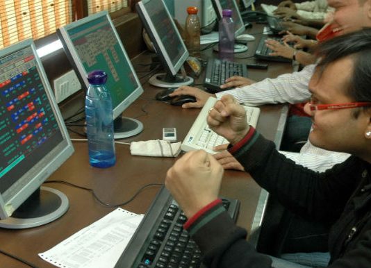 Sensex rises over 200 points on positive global cues