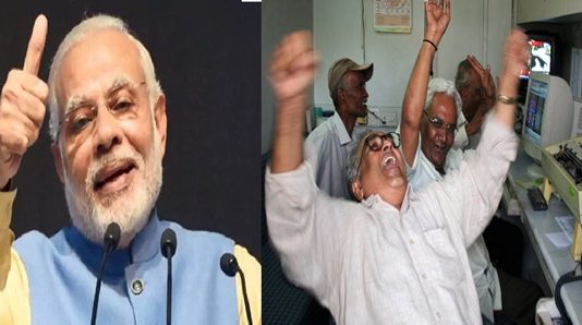 Good News! Market celebrates Modi victory; sensex zooms 600 points
