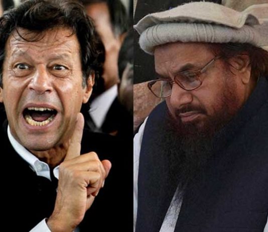 Scared Imran Khan launches crackdown against Hafiz Saeed before meeting Trump