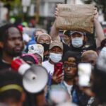 US black man killed in police ‘spit hood’ restraint