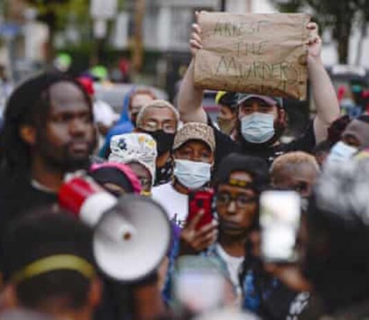 US black man killed in police ‘spit hood’ restraint