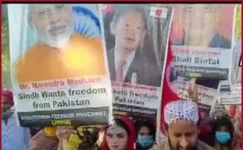 Placards of PM Modi, other world leaders raised at pro-freedom rally in Pakistan’s Sindh