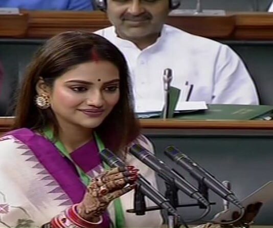 Nusrat Jahan admitted marriage with Nikhil jain in Parliament, BJP shares VIDEO