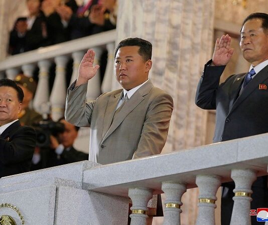 A slimmer Kim Jong Un steals limelight at military parade