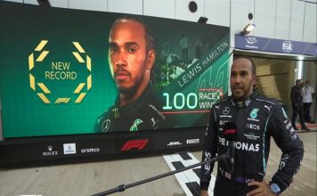 Russian GP: Lewis Hamilton takes 100th F1 win at Sochi