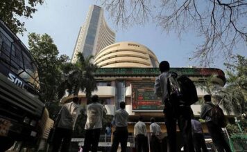 Equity indices open in green, Sensex up by 123 points