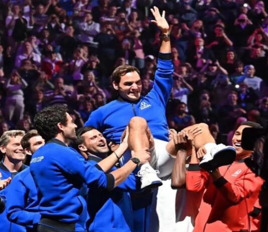 Here’s how Rafael Nadal reacts emotionally to Roger Federer’s final farewell
