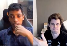 Julius Baer Generation Cup: Magnus Carlsen applauds, flashes thumbs up for R Praggnanandhaa after their draw