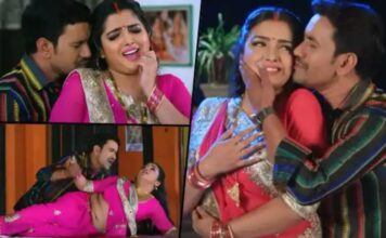 Nirahua and Amrapali Dubey’s sassy dance moves on ‘Dhadak Jala Chhatiya’