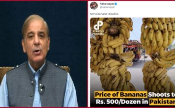Banana costs Rs 500 Per Dozen in Pakistan during Ramadan; Twitterati says official now “Banana Republic of Pakistan”
