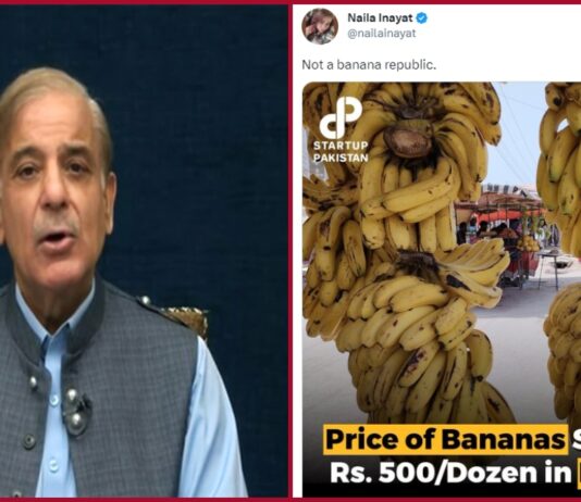 Banana costs Rs 500 Per Dozen in Pakistan during Ramadan; Twitterati says official now “Banana Republic of Pakistan”