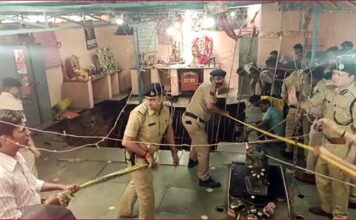 Madhya Pradesh: Bulldozer demolishes illigal structure at Indore temple after 36 deaths in roof collapse incident