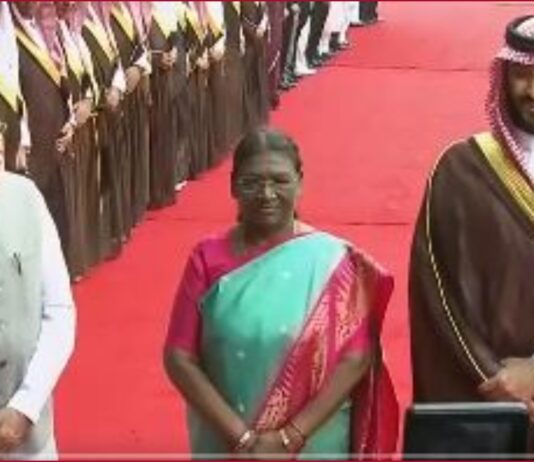 Saudi Crown Prince Mohammed bin Salman accorded ceremonial reception at Rashtrapati Bhavan