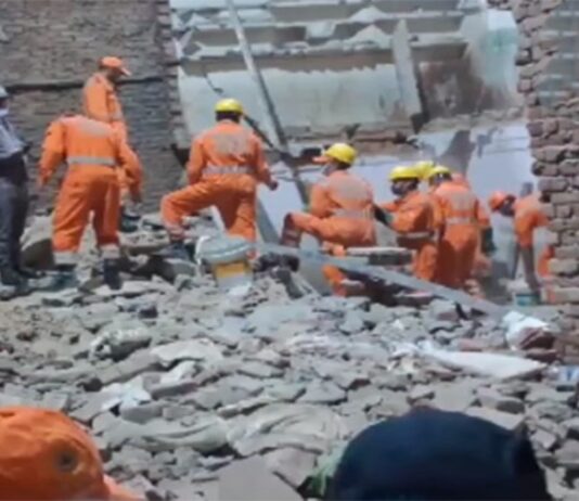 Building collapses in Delhi’s Kabir Nagar; two dead, one critical