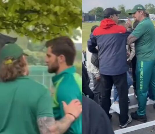 Shaheen Afridi rages at Afghani fan for abusing him during IRE vs PAK 2nd T20I, Video goes viral