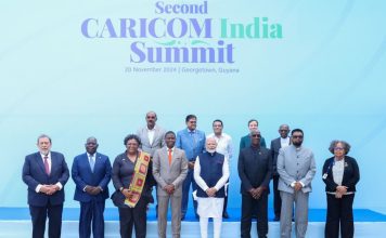 PM Modi and Suriname President Santokhi discuss strengthening bilateral ties at 2nd India-CARICOM summit