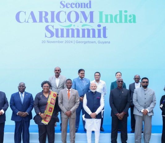 PM Modi and Suriname President Santokhi discuss strengthening bilateral ties at 2nd India-CARICOM summit