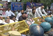 Congress launches massive protest against ED, calls chargesheet against Gandhis ‘politically motivated’