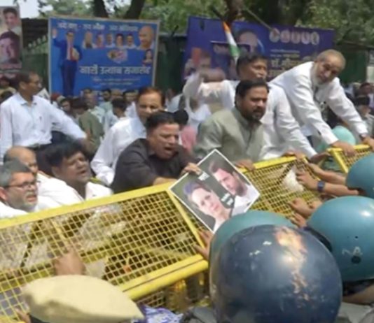 Congress launches massive protest against ED, calls chargesheet against Gandhis ‘politically motivated’