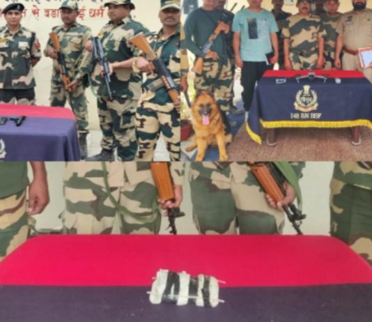 BSF recovers drone, heroin and pistol body from Punjab border