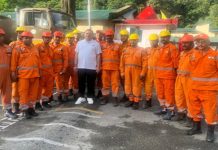 Uttarakhand CM interacts with rescue team before Uttarkashi deployment; Badrinath highway blocked near Pipalkoti