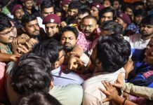 Delhi Police detain 28 JNU students, including JNUSU president, during protest march