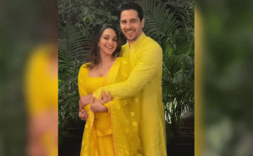 Kiara Advani Flaunts Post-Baby Glow In Yellow, Twins With Sidharth Malhotra On Diwali