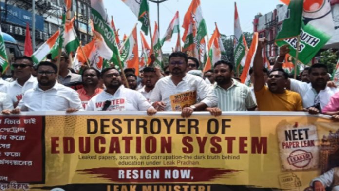 Youth-Congress-Protest-in-Tripura-over-NEET