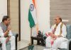 Assam CM meets Rajnath Singh, seeks guidance on positioning state in defence sector