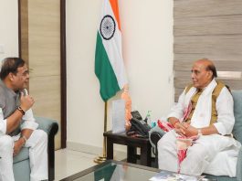 Assam CM meets Rajnath Singh, seeks guidance on positioning state in defence sector