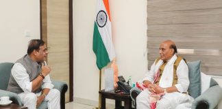 Assam CM meets Rajnath Singh, seeks guidance on positioning state in defence sector