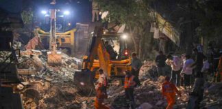One dead, several feared trapped after under-construction building collapses in Delhi’s Rohini